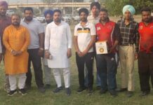 ਯੂਥ ਆਗੂ ਸਵ: ਰਣਜੋਧ ਮਾਨ ਦੀ ਯਾਦ ਵਿੱਚ ਕ੍ਰਿਕਟ ਟੂਰਨਾਮੈਂਟ ਅਯੋਜਿਤ